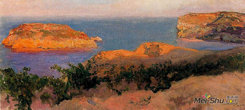 华金·索罗拉(Joaquín Sorolla)高清作品《该章的马蒂，哈维亚》