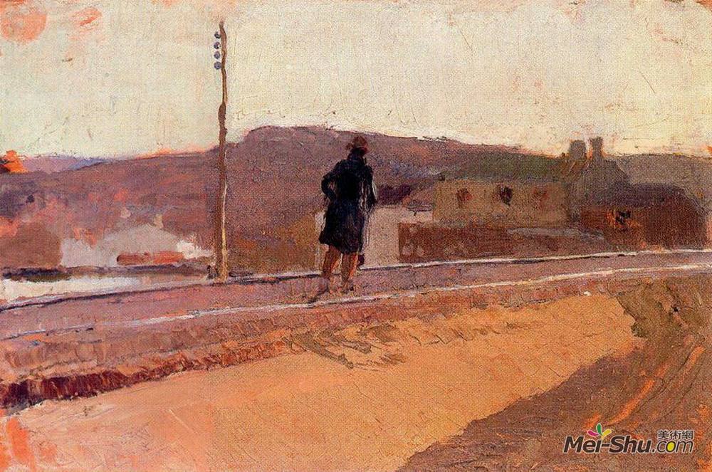 华金·索罗拉(Joaquín Sorolla)高清作品《景观与图形》