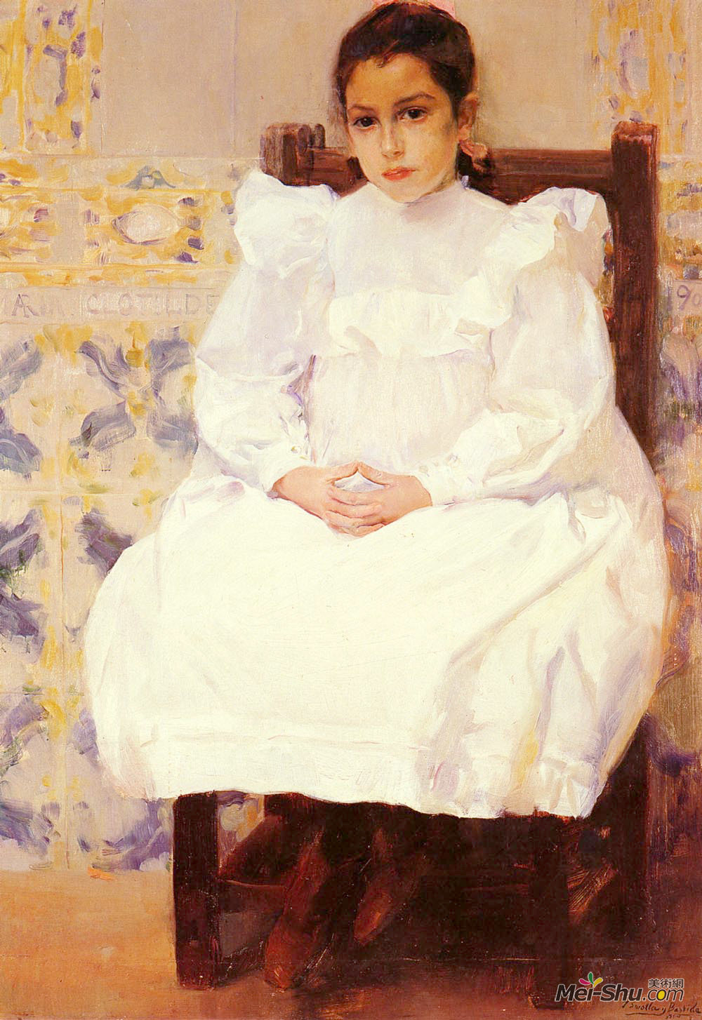 华金·索罗拉(Joaquín Sorolla)高清作品《玛丽亚》