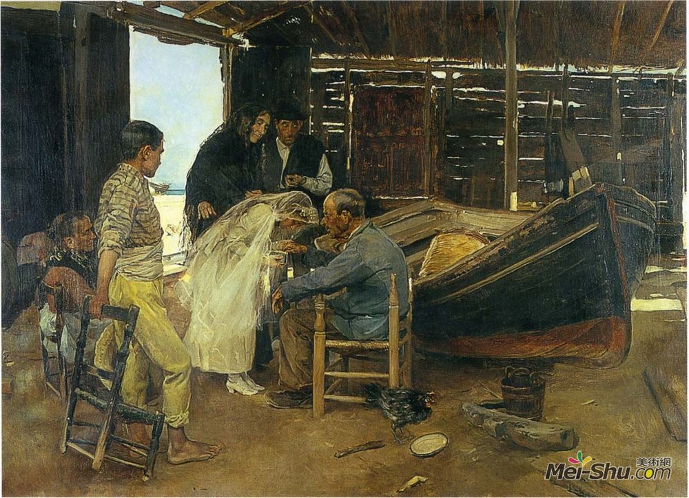 华金·索罗拉(Joaquín Sorolla)高清作品《快乐的一天》