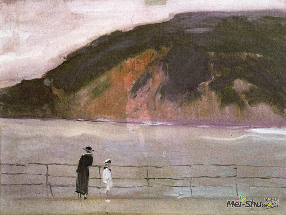 华金·索罗拉(Joaquín Sorolla)高清作品《海浪》