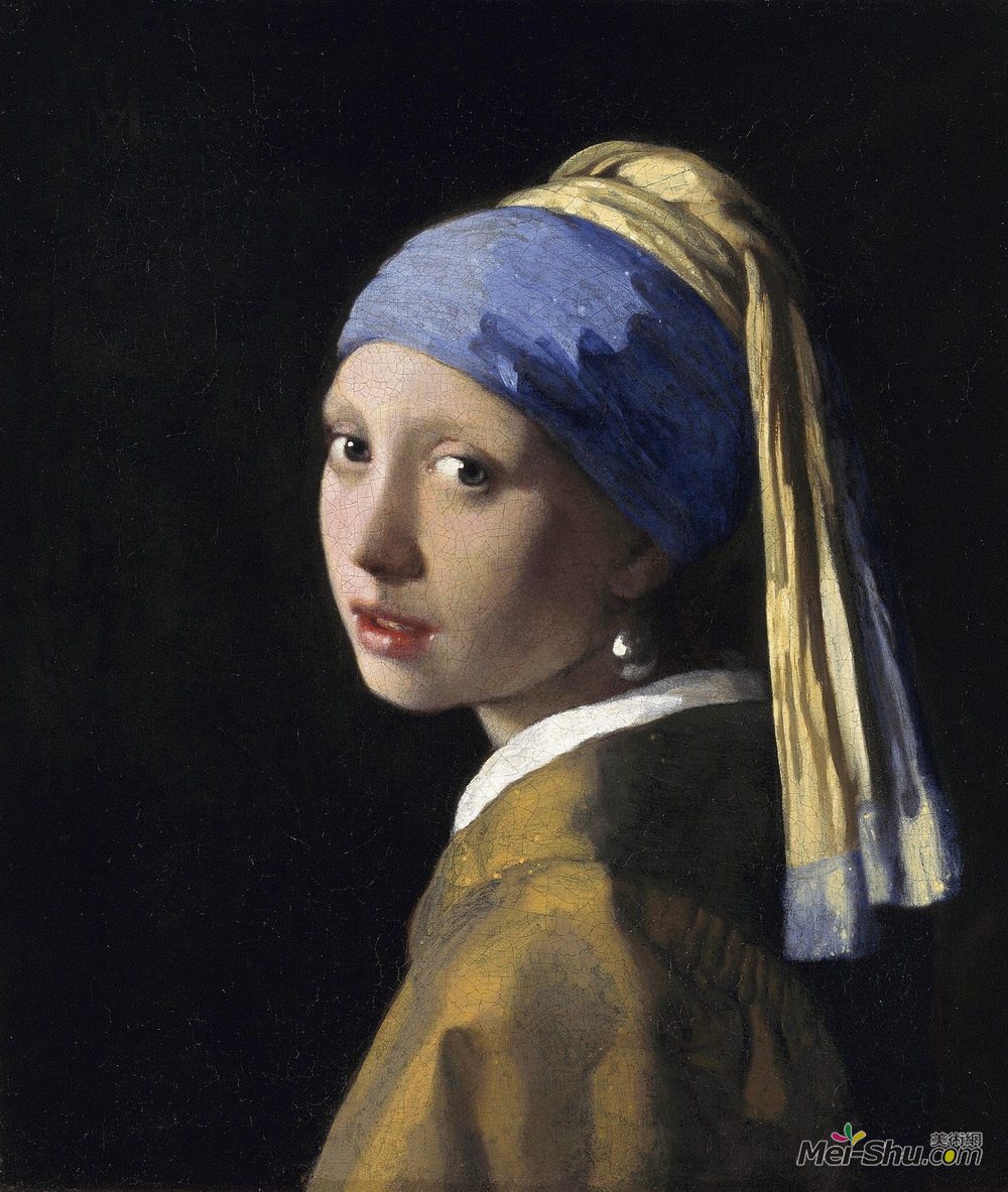 约翰内斯·维米尔(Johannes Vermeer)高清作品《戴珍珠耳环的少女》
