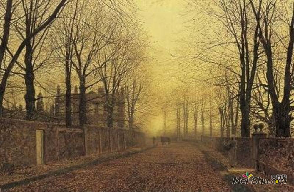 约翰·阿特金森·格里姆肖(John Atkinson Grimshaw)高清作品《秋天》