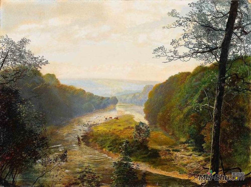 约翰·阿特金森·格里姆肖(John Atkinson Grimshaw)高清作品《巴登大厦》