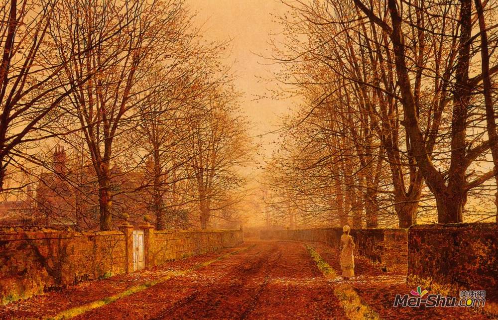 约翰·阿特金森·格里姆肖(John Atkinson Grimshaw)高清作品《金光》