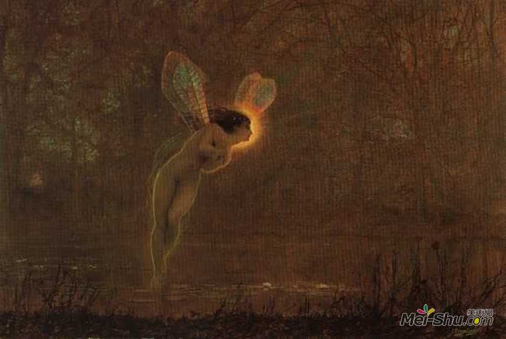 约翰·阿特金森·格里姆肖(John Atkinson Grimshaw)高清作品《虹膜》