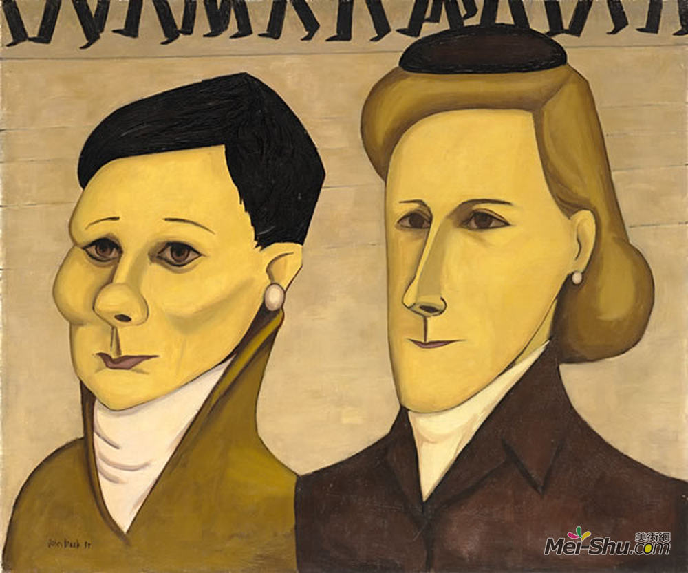 约翰·布拉克(John Brack)高清作品《两个打字员》
