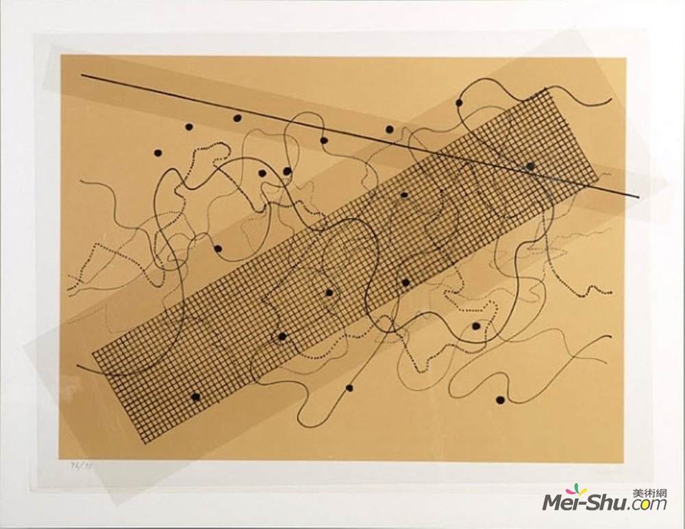 约翰凯奇(John Cage)高清作品《Fontana Mix（橙色/棕褐色）》