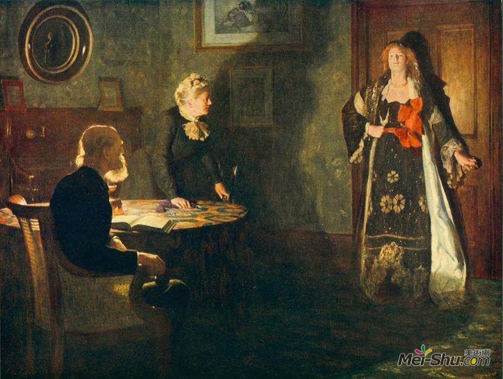 约翰·柯里尔(John Collier)高清作品《豪华之女》