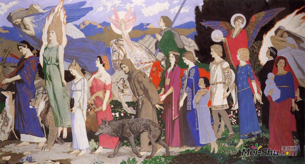 约翰·邓肯(John Duncan)高清作品《爱情面具》