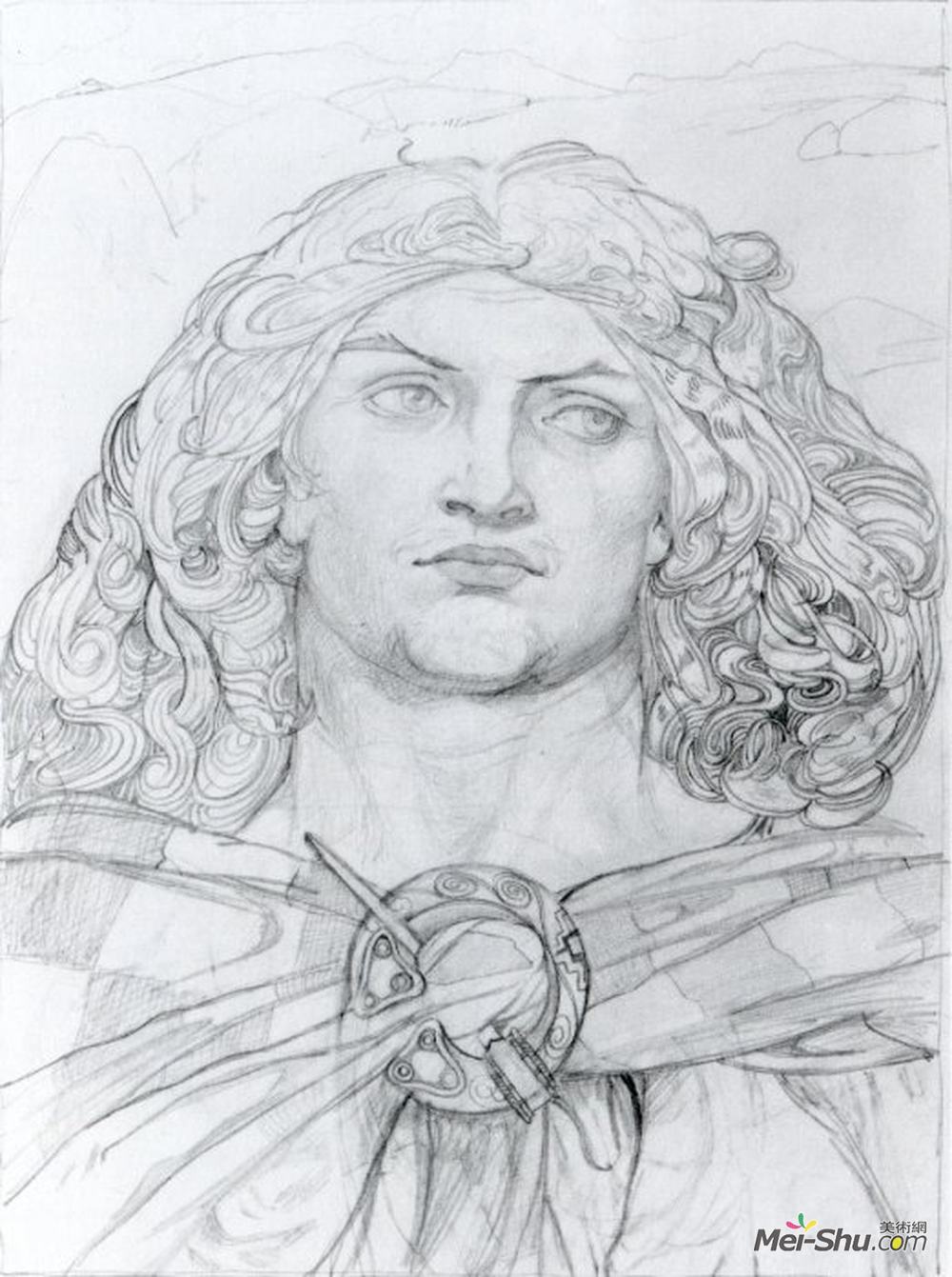 约翰·邓肯(John Duncan)高清作品《爱尔兰神话英雄的绘画》