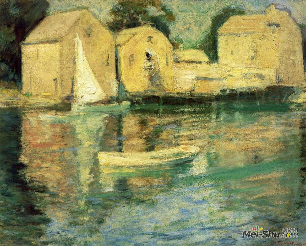 约翰·亨利·特瓦克特曼(John Henry Twachtman)高清作品《科斯科布》