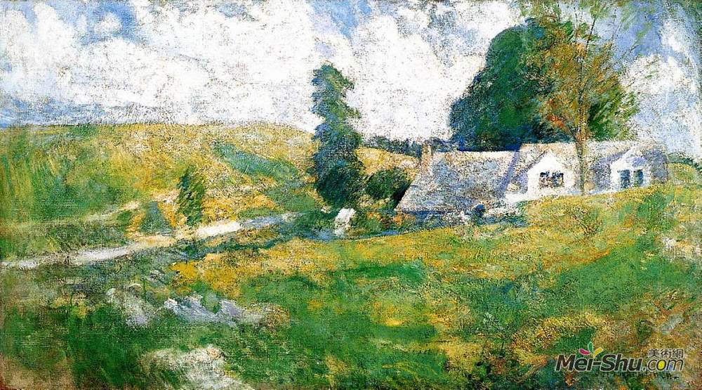 约翰·亨利·特瓦克特曼(John Henry Twachtman)高清作品《夏天》