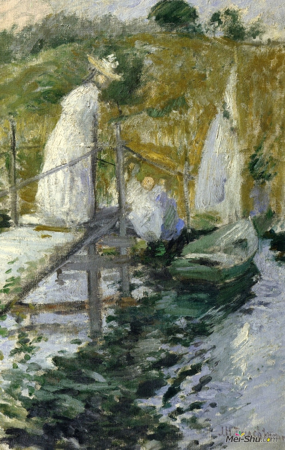 约翰·亨利·特瓦克特曼(John Henry Twachtman)高清作品《夏日午后》