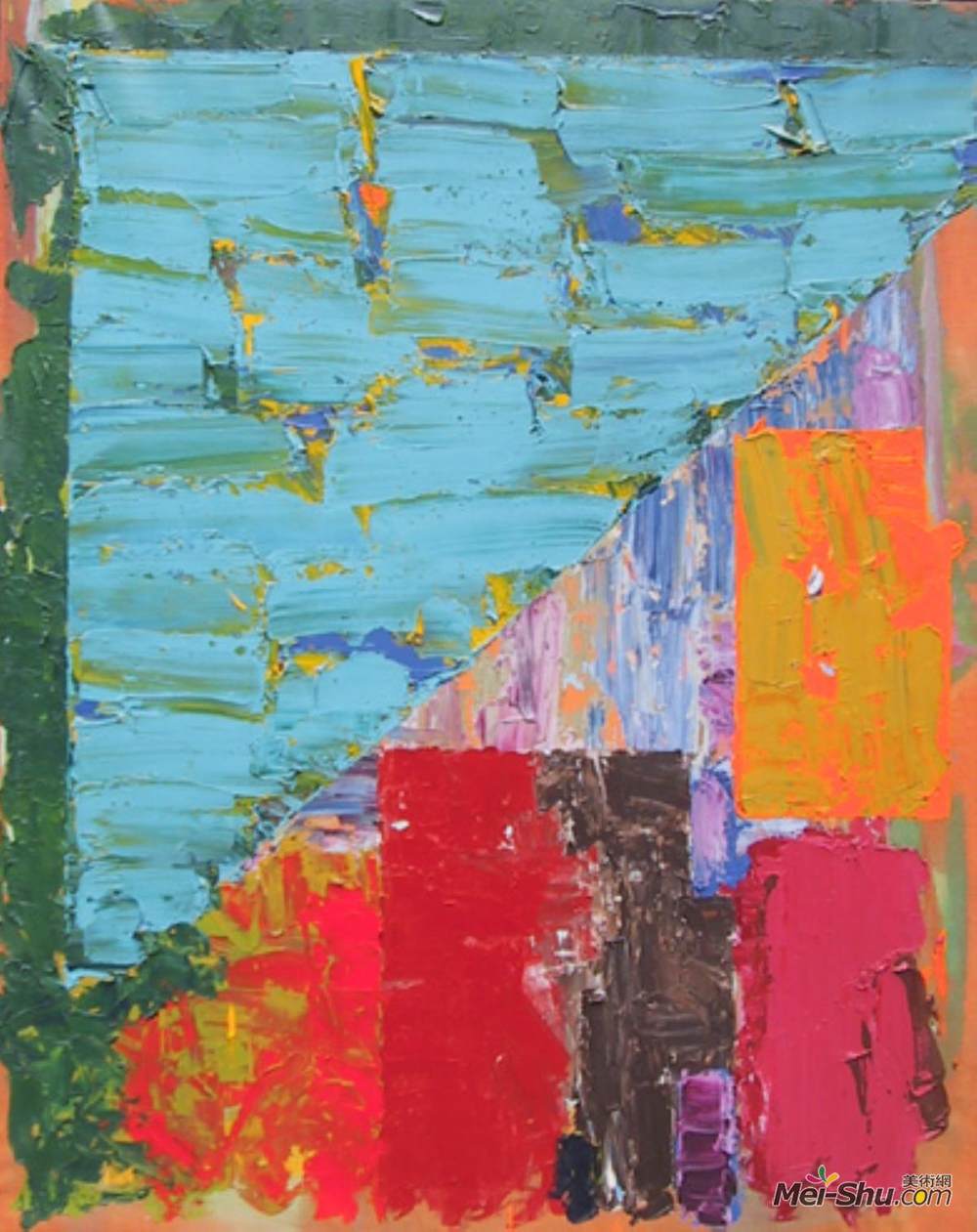 约翰·霍伊兰(John Hoyland)高清作品《25.4.78》