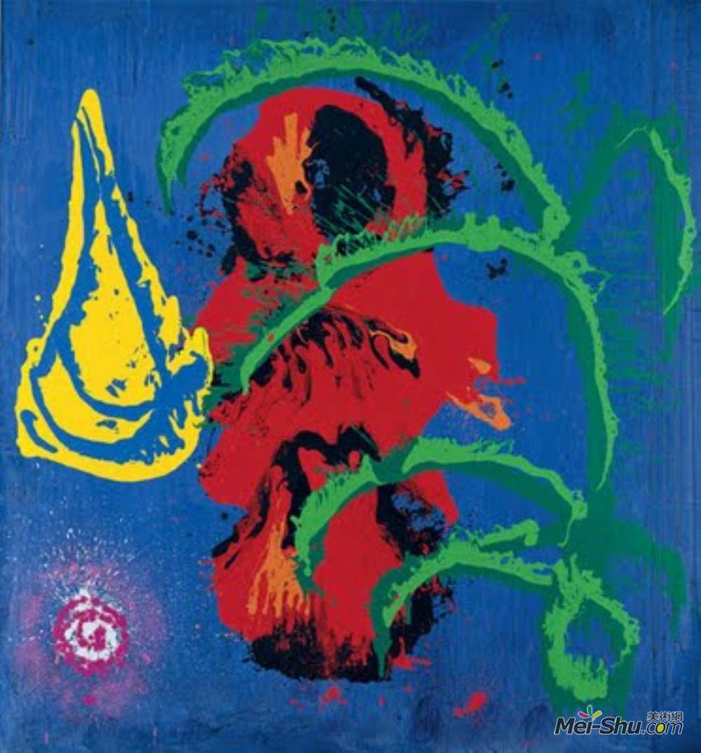 约翰·霍伊兰(John Hoyland)高清作品《黄船（7.8 98）》