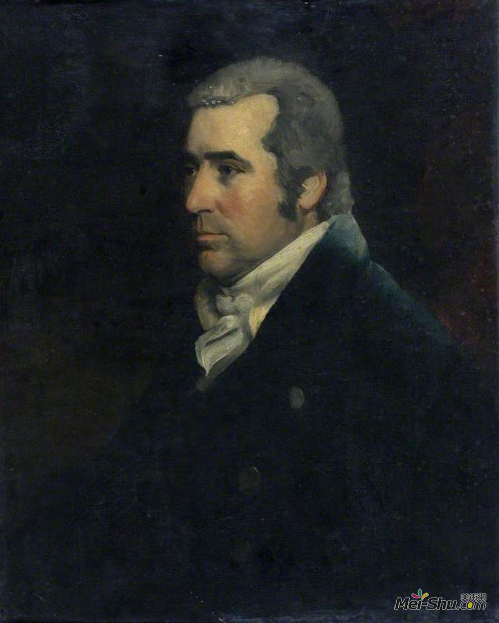 约翰·杰克逊(John Jackson)高清作品《大卫威廉斯（1765—1810），部长和文人》