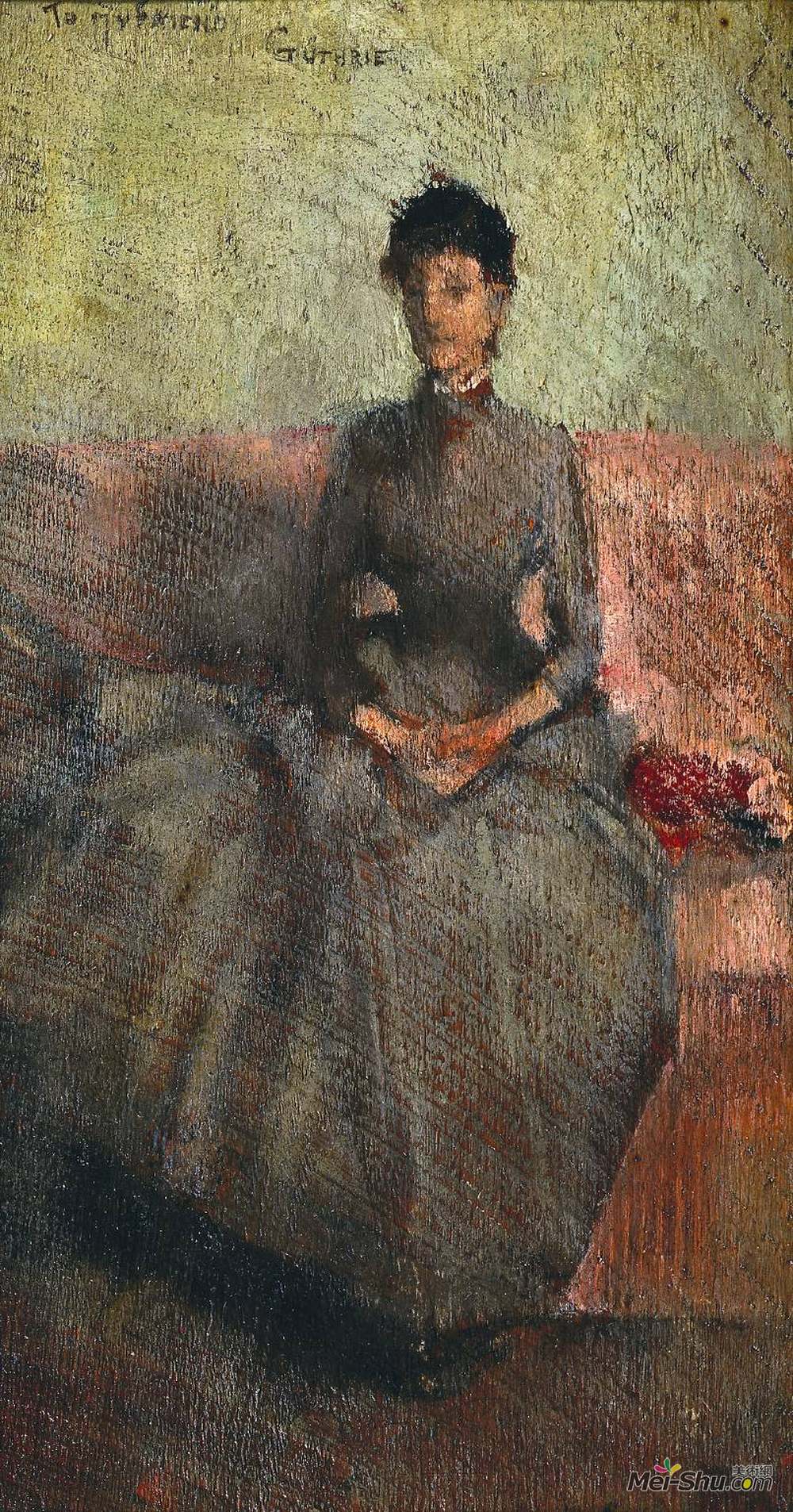 约翰·拉弗里(John Lavery)高清作品《格思里夫人》