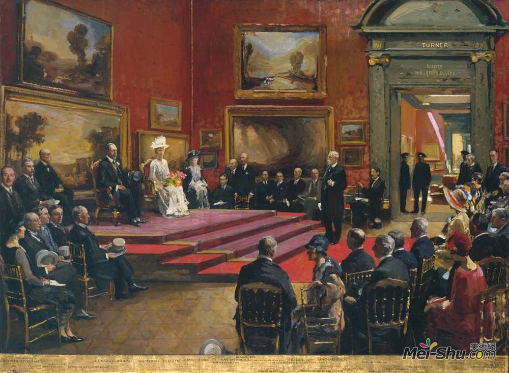约翰·拉弗里(John Lavery)高清作品《现代对外开放与萨金特画廊》