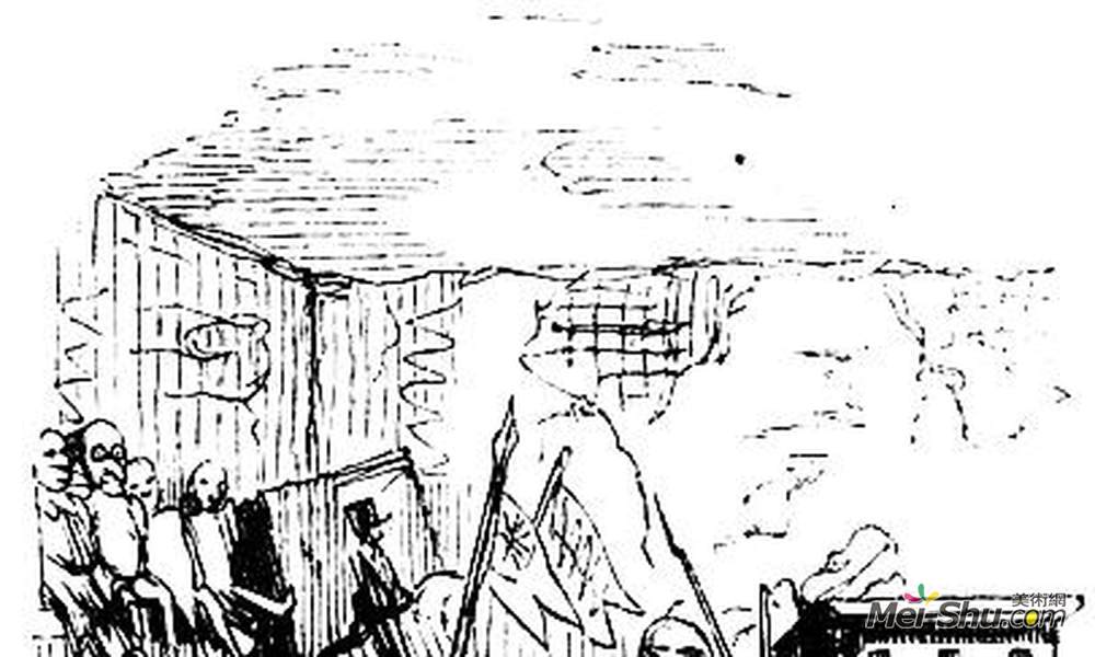 约翰·里奇(John Leech)高清作品《工作中的卡莱布》