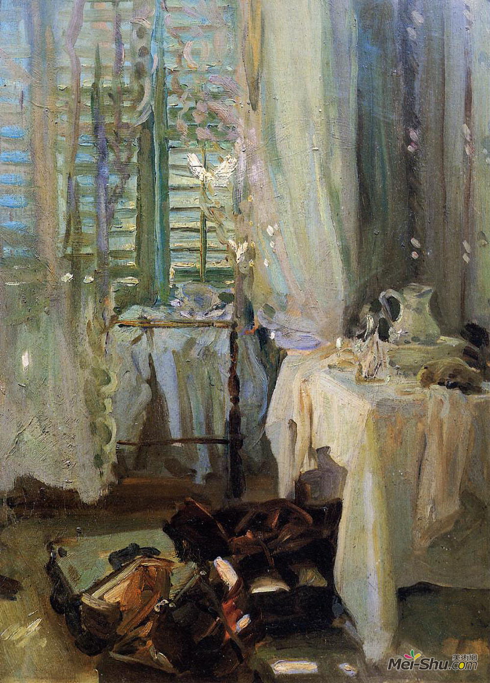 约翰·辛格·萨金特(John Singer Sargent)高清作品《旅馆房间》