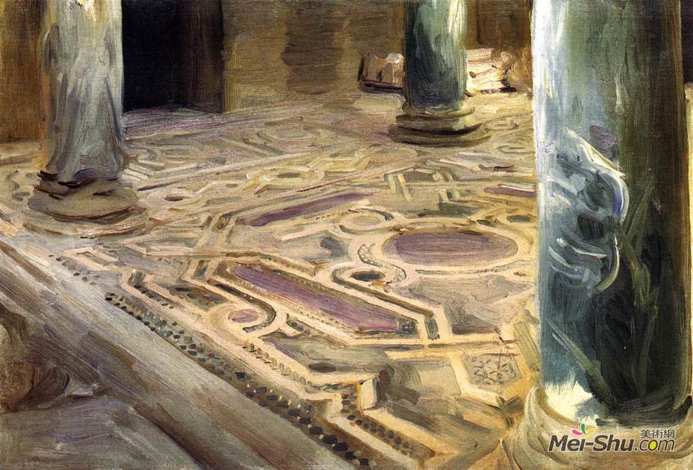 约翰·辛格·萨金特(John Singer Sargent)高清作品《开罗清真寺》