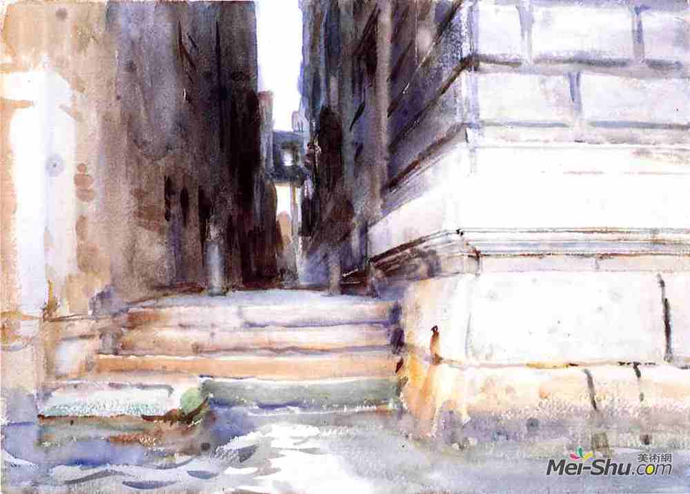 约翰·辛格·萨金特(John Singer Sargent)高清作品《宫殿的底座》