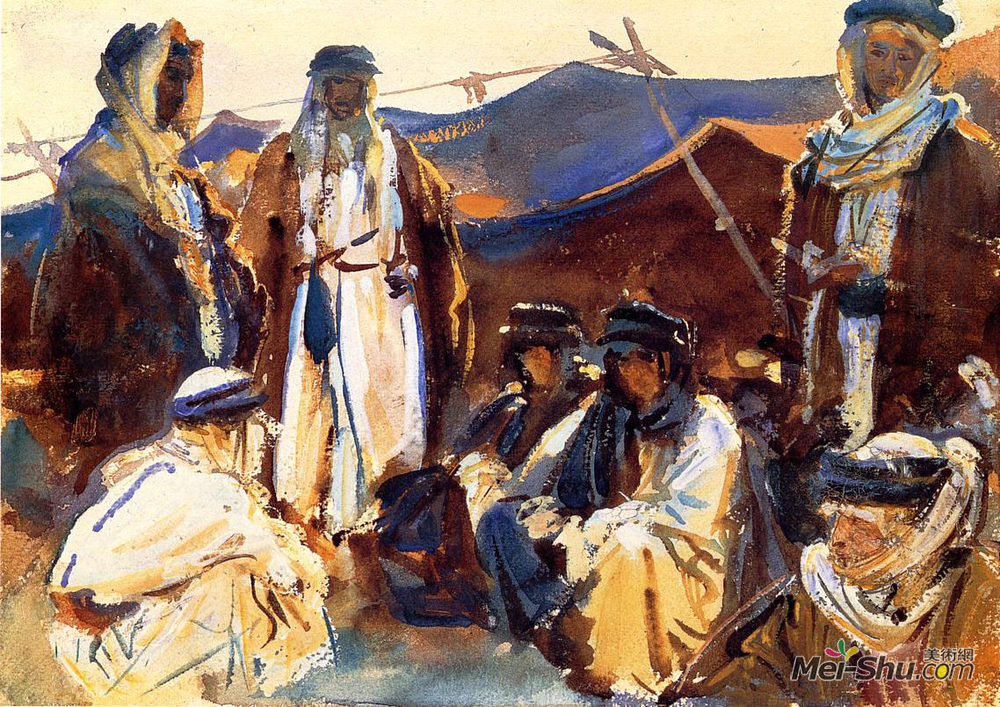 约翰·辛格·萨金特(John Singer Sargent)高清作品《贝都因营》