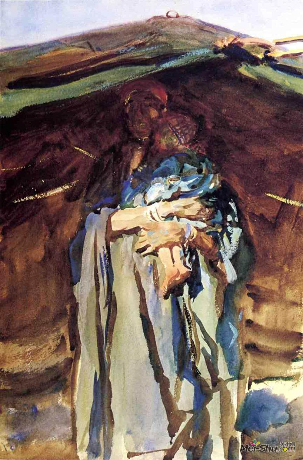 约翰·辛格·萨金特(John Singer Sargent)高清作品《贝都因人母亲》
