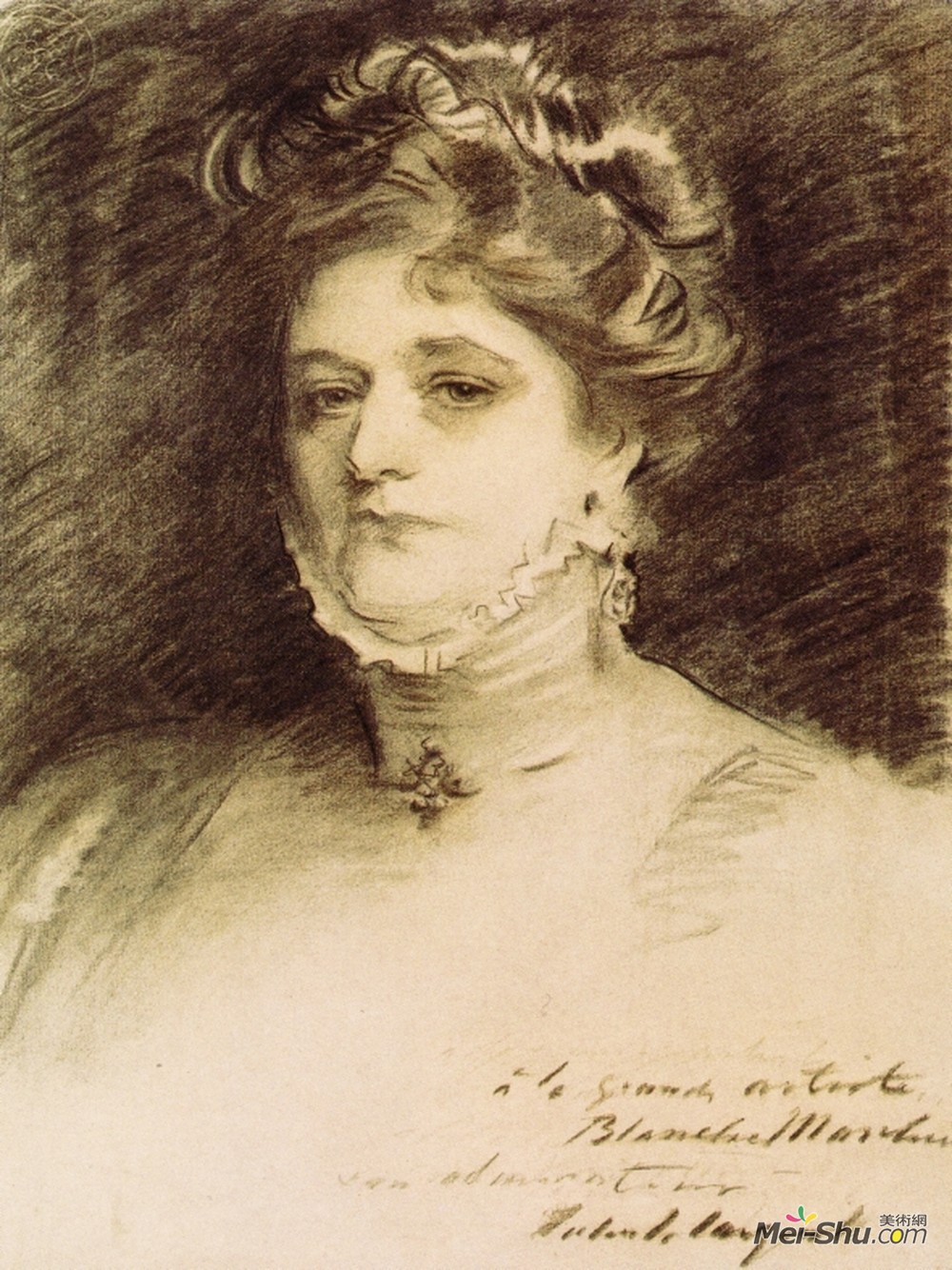 约翰·辛格·萨金特(John Singer Sargent)高清作品《布兰奇马切西》