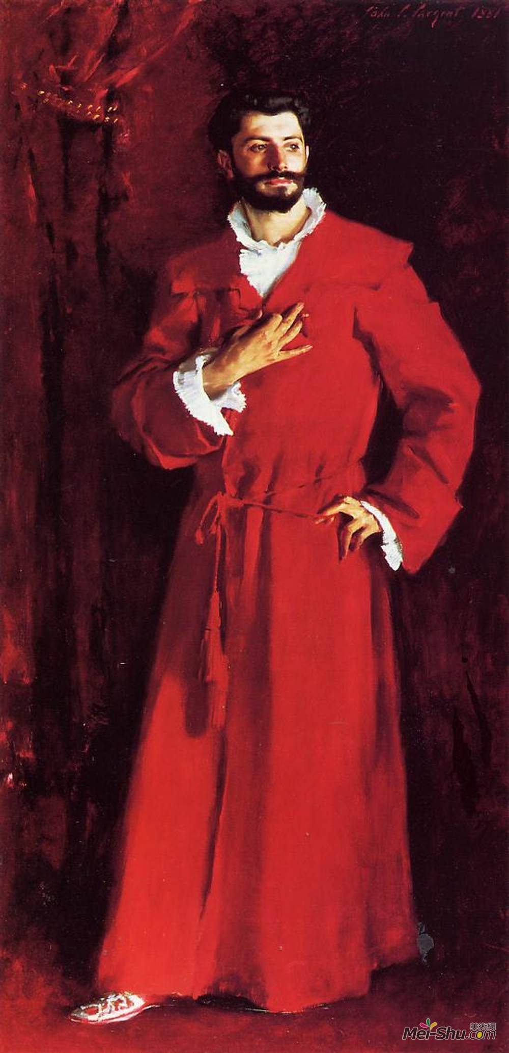 约翰·辛格·萨金特(John Singer Sargent)高清作品《Pozzi博士在家》