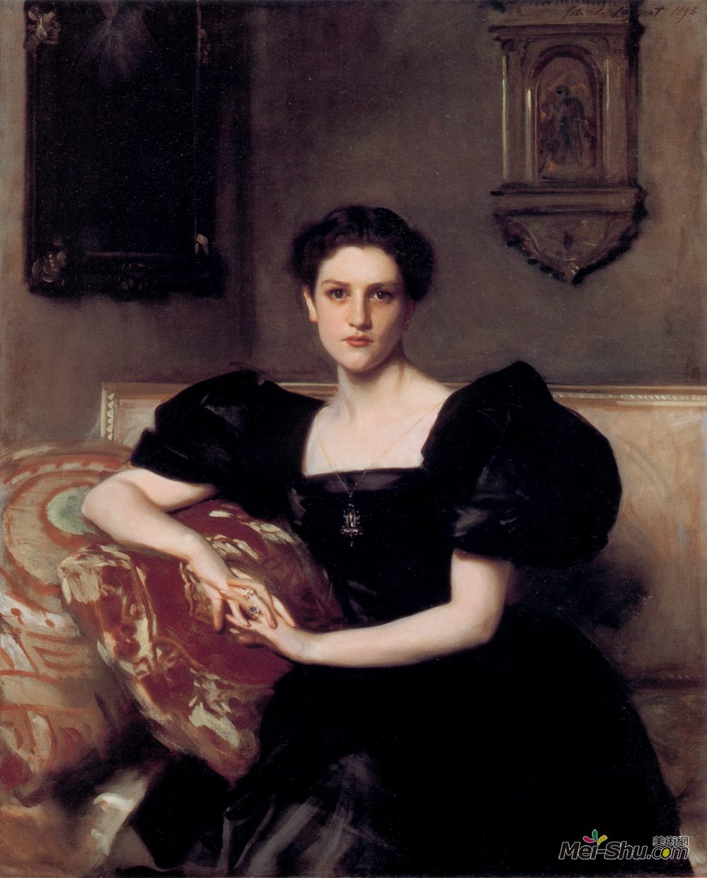 约翰·辛格·萨金特(John Singer Sargent)高清作品《伊丽莎白温思罗普-查纳》