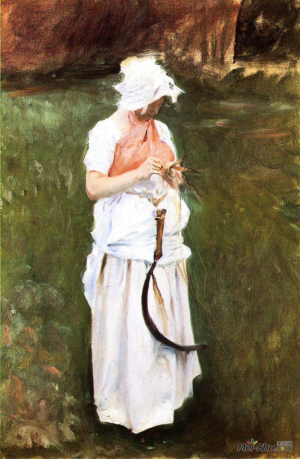 约翰·辛格·萨金特(John Singer Sargent)高清作品《镰刀女孩》