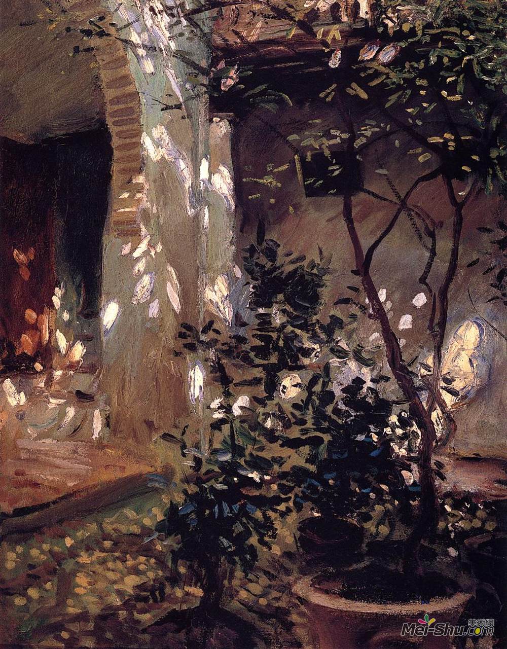约翰·辛格·萨金特(John Singer Sargent)高清作品《格拉纳达。太阳黑子》