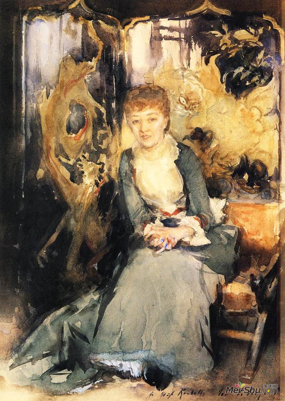 约翰·辛格·萨金特(John Singer Sargent)高清作品《亨丽埃塔·鲁贝尔》