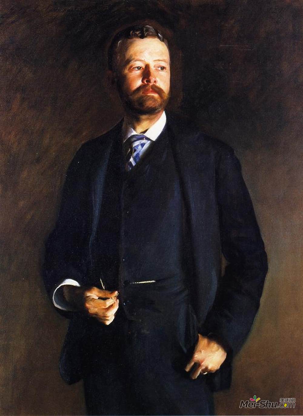约翰·辛格·萨金特(John Singer Sargent)高清作品《亨利·加博·洛吉》