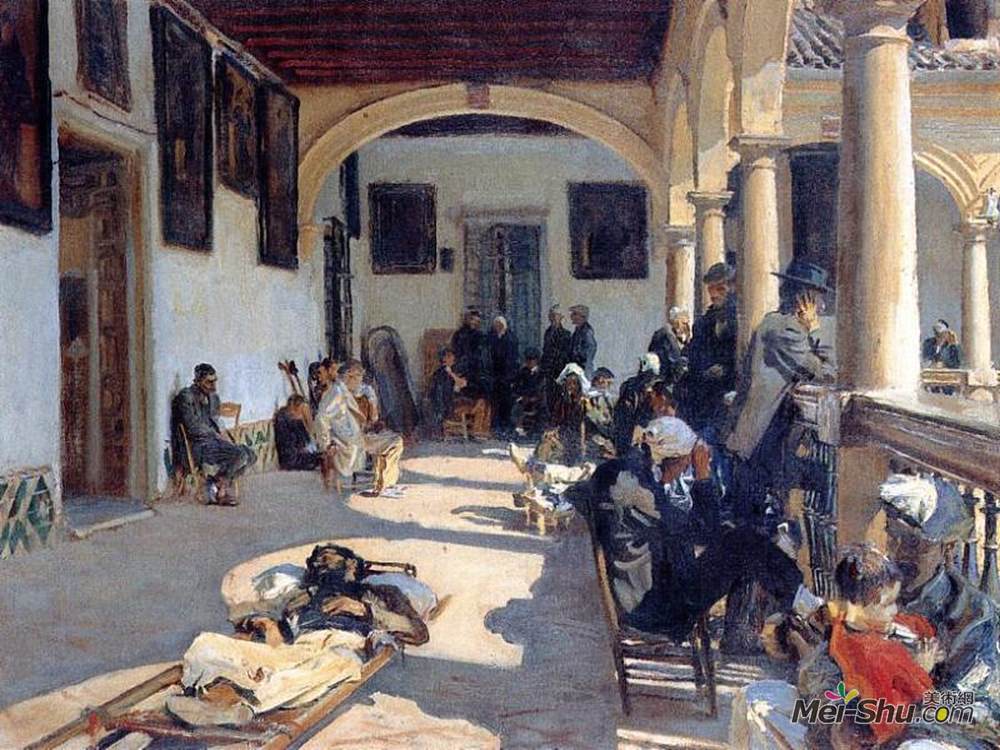 约翰·辛格·萨金特(John Singer Sargent)高清作品《格拉纳达医院》