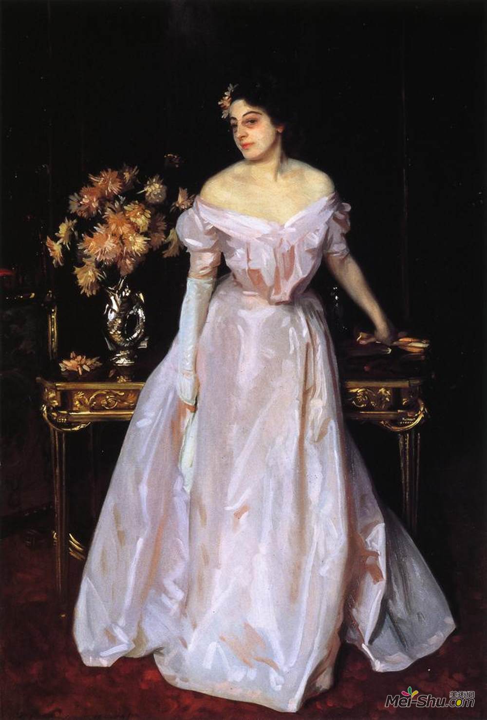 约翰·辛格·萨金特(John Singer Sargent)高清作品《Hylda, Daughter of Asher and Mrs. Wertheimer》