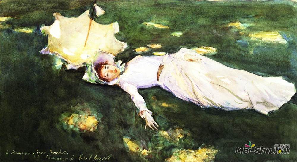 约翰·辛格·萨金特(John Singer Sargent)高清作品《夫人罗歇》
