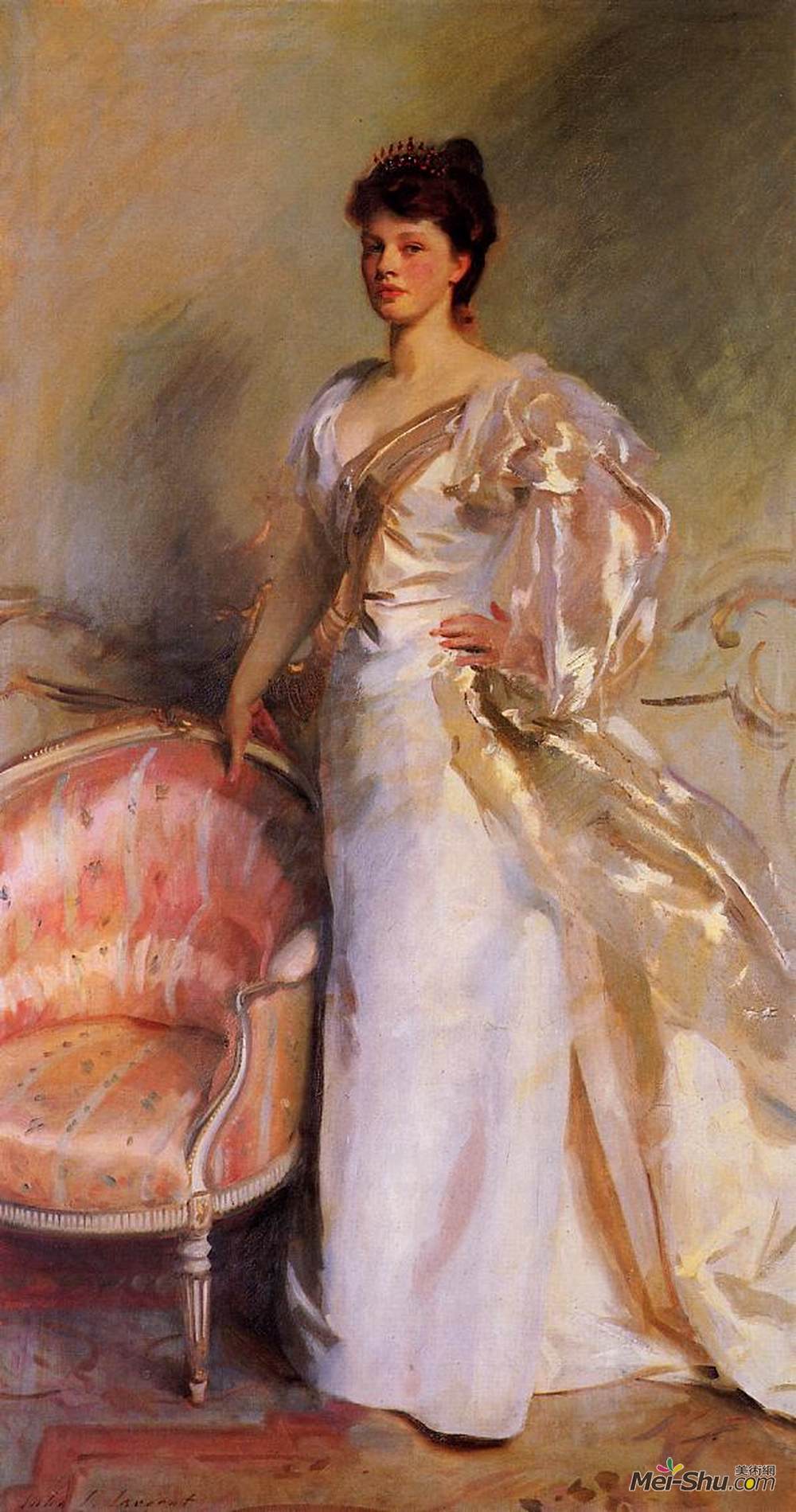 约翰·辛格·萨金特(John Singer Sargent)高清作品《乔治·斯文顿夫人》