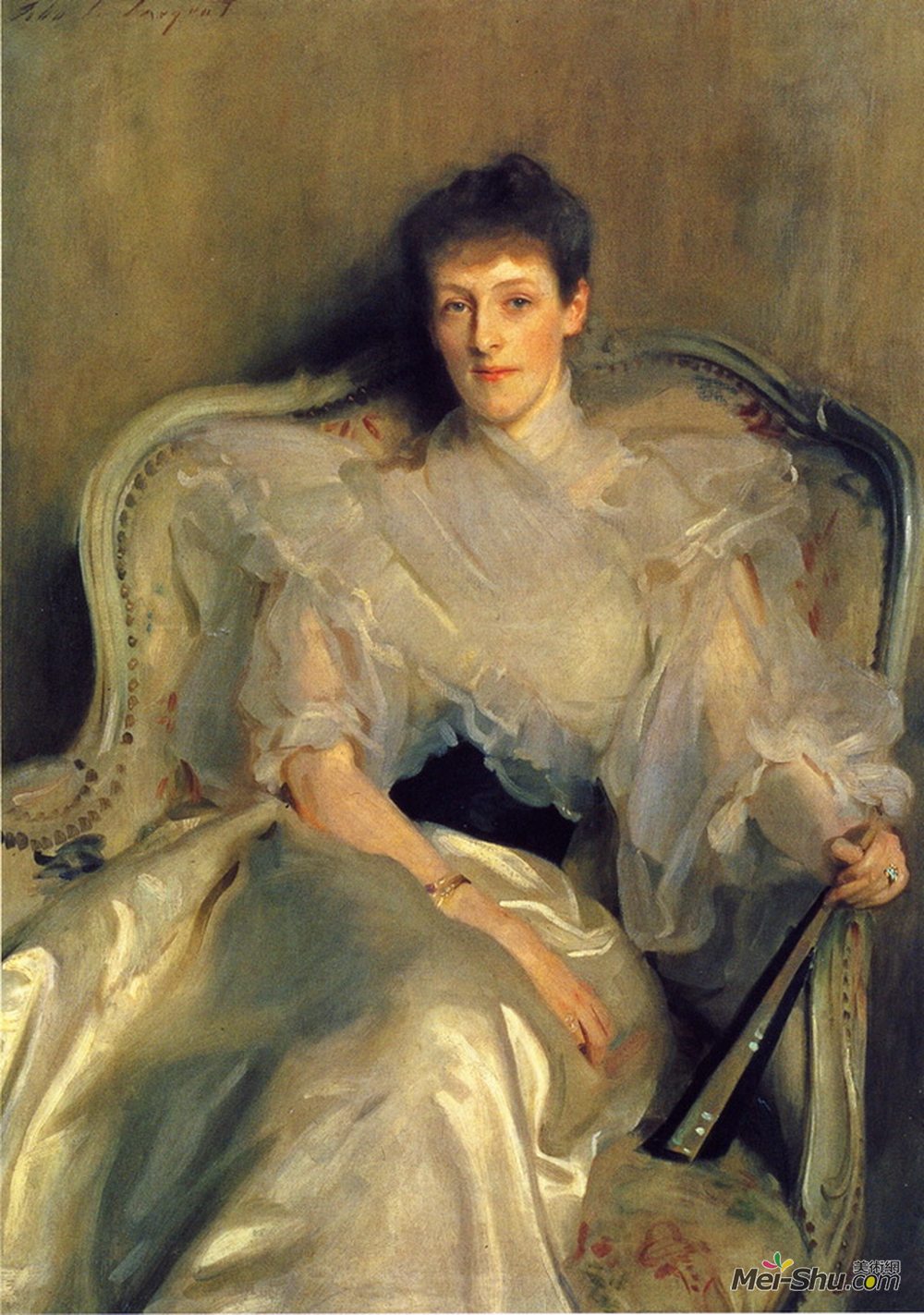 约翰·辛格·萨金特(John Singer Sargent)高清作品《Mrs. Ian Hamilton (Jean Muir)》