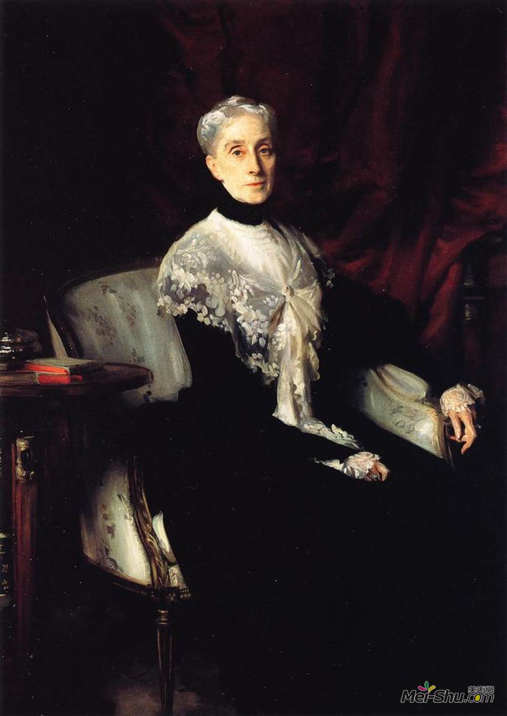 约翰·辛格·萨金特(John Singer Sargent)高清作品《Mrs. William Crowninshield Endicott》