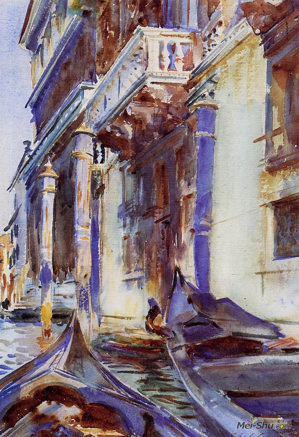 约翰·辛格·萨金特(John Singer Sargent)高清作品《大运河上》