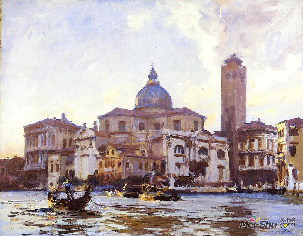 约翰·辛格·萨金特(John Singer Sargent)高清作品《Palazzo Labia, Venice》