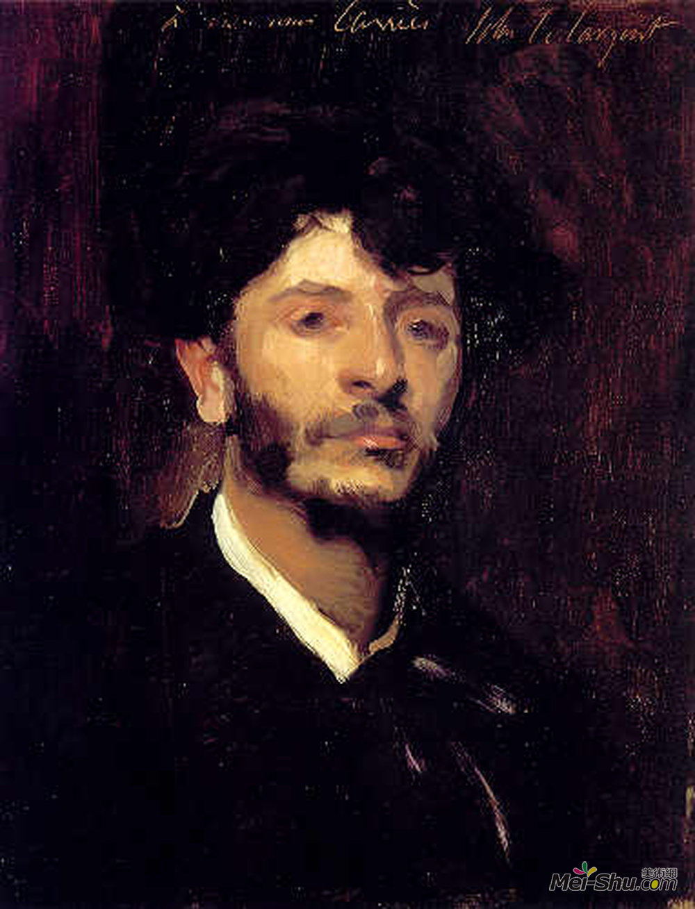 约翰·辛格·萨金特(John Singer Sargent)高清作品《Portrait of Jean Joseph Marie Carries》