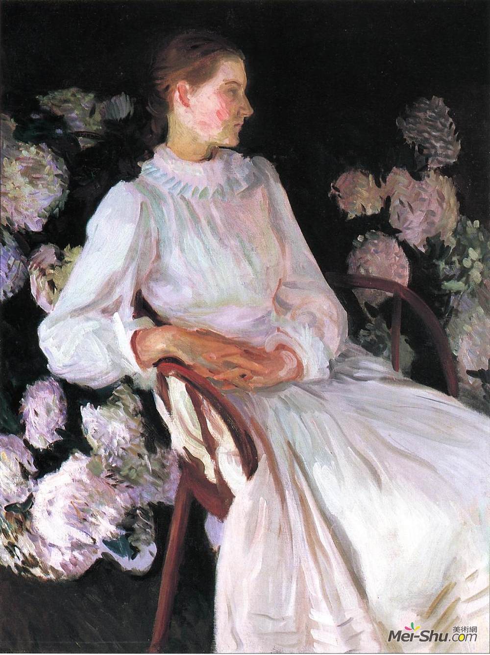 约翰·辛格·萨金特(John Singer Sargent)高清作品《Portrait of Katharine Chase Shapleigh》