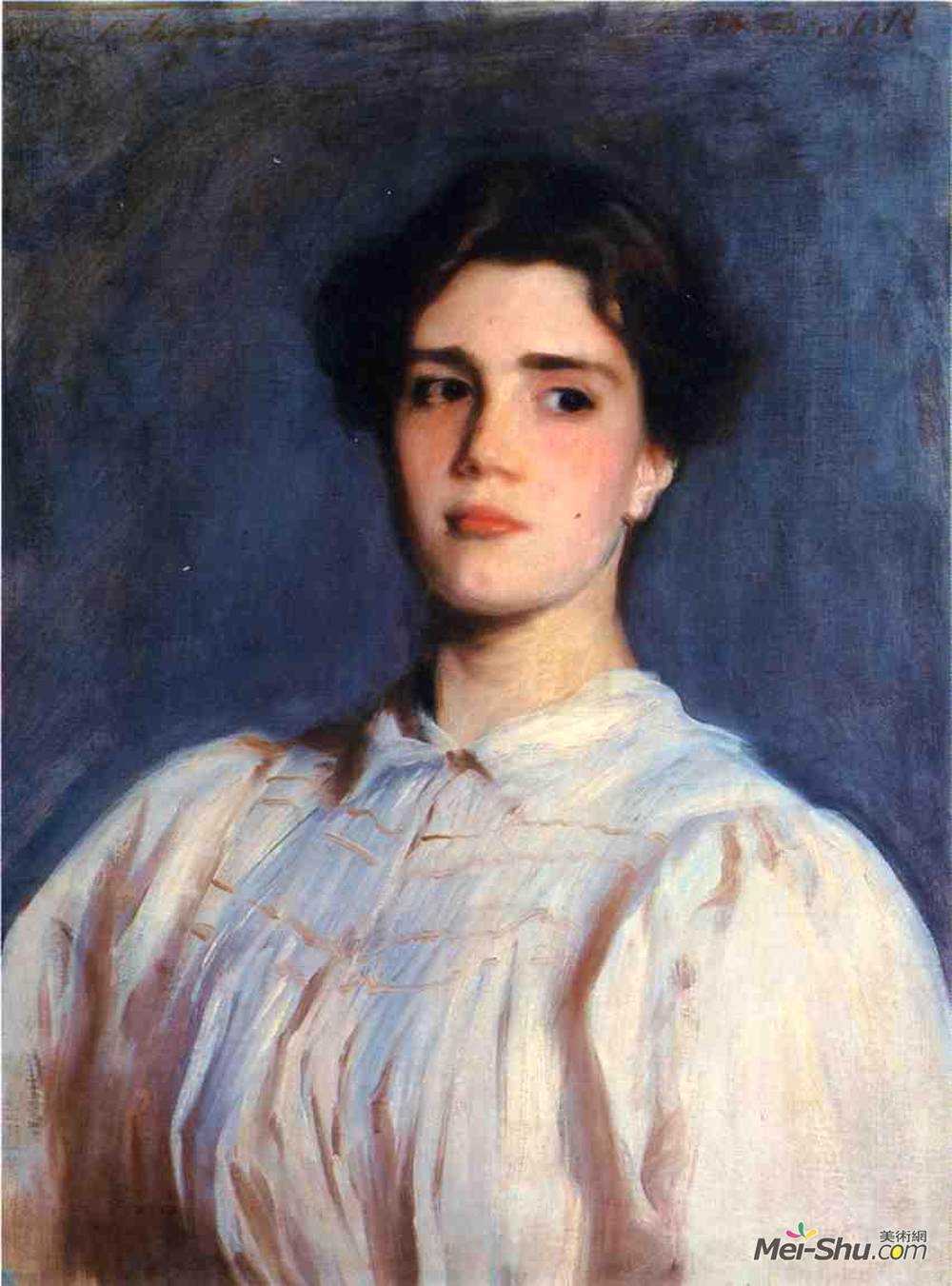 约翰·辛格·萨金特(John Singer Sargent)高清作品《莎莉·费尔柴尔德的肖像》