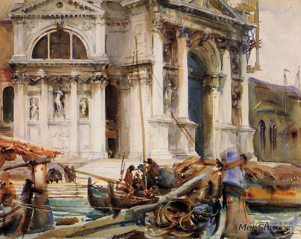 约翰·辛格·萨金特(John Singer Sargent)高清作品《圣塔玛丽亚的健康》