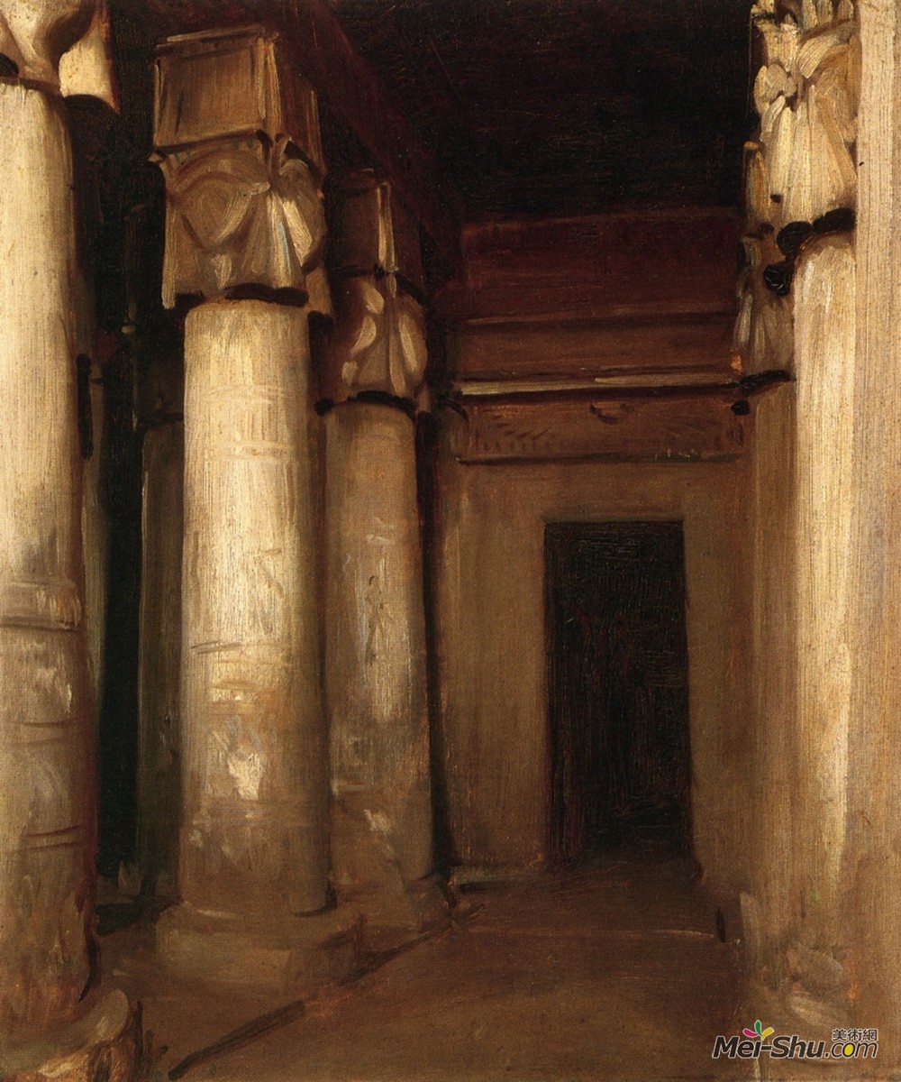 《丹德拉神庙》约翰·辛格·萨金特(john singer sargent)高清作品