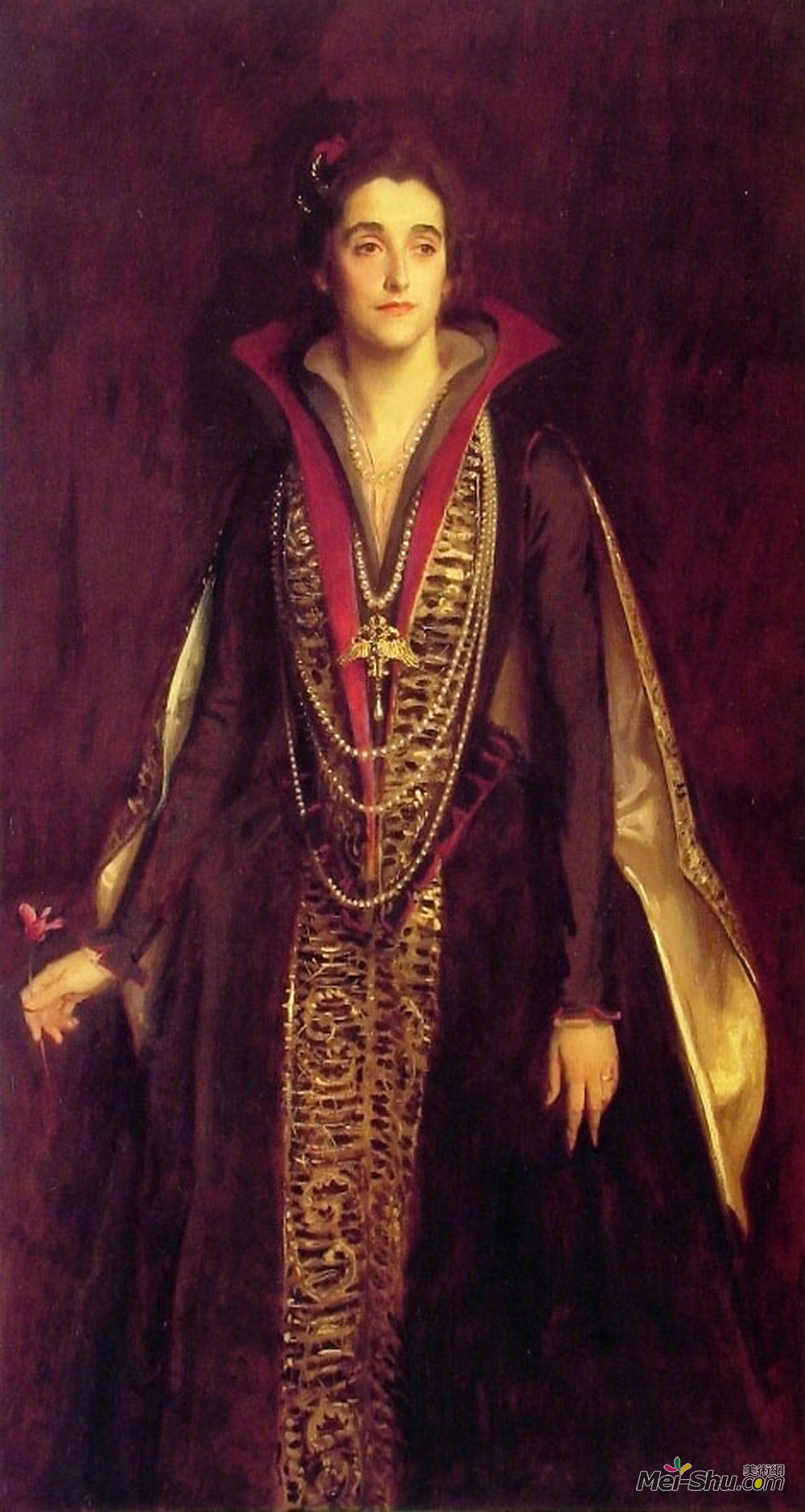 约翰·辛格·萨金特(John Singer Sargent)高清作品《The Countess of Rocksavage, later Marchioness of Cholmondele》